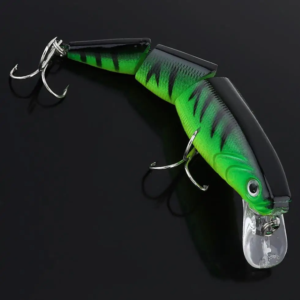1 шт. 10 5 см 14 г рыболовные приманки в форме гольяна 3 Соединенных сегмента из