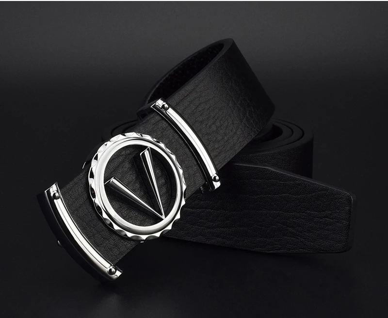 Дизайнерские ремни мужчин высокого качества Модные V письмо Роскошные известные бренды натуральная кожа мужской ремень классический изысканный поясной ремень