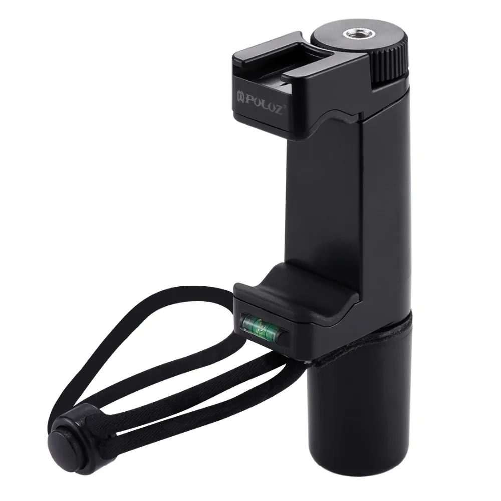 PULUZ F-Mount ручка для смартфона с ремешком на запястье, адаптер для крепления штатива и Холодный башмак для Led видео светильник и Microp