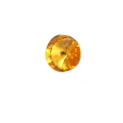 Topaz Стекло всех цветов Rivoli склеивание на Стразы 50 шт. вечерние украшения на платье склеивание на Стразы для свадебного платья аксессуары - Цвет: Topaz