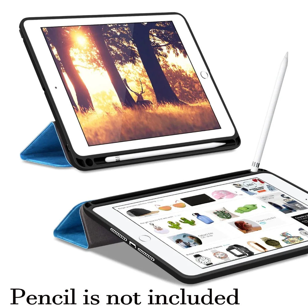 Роскошный чехол для iPad Pro 12 9 2018 с держателем карандашей умный Мягкий силиконовый
