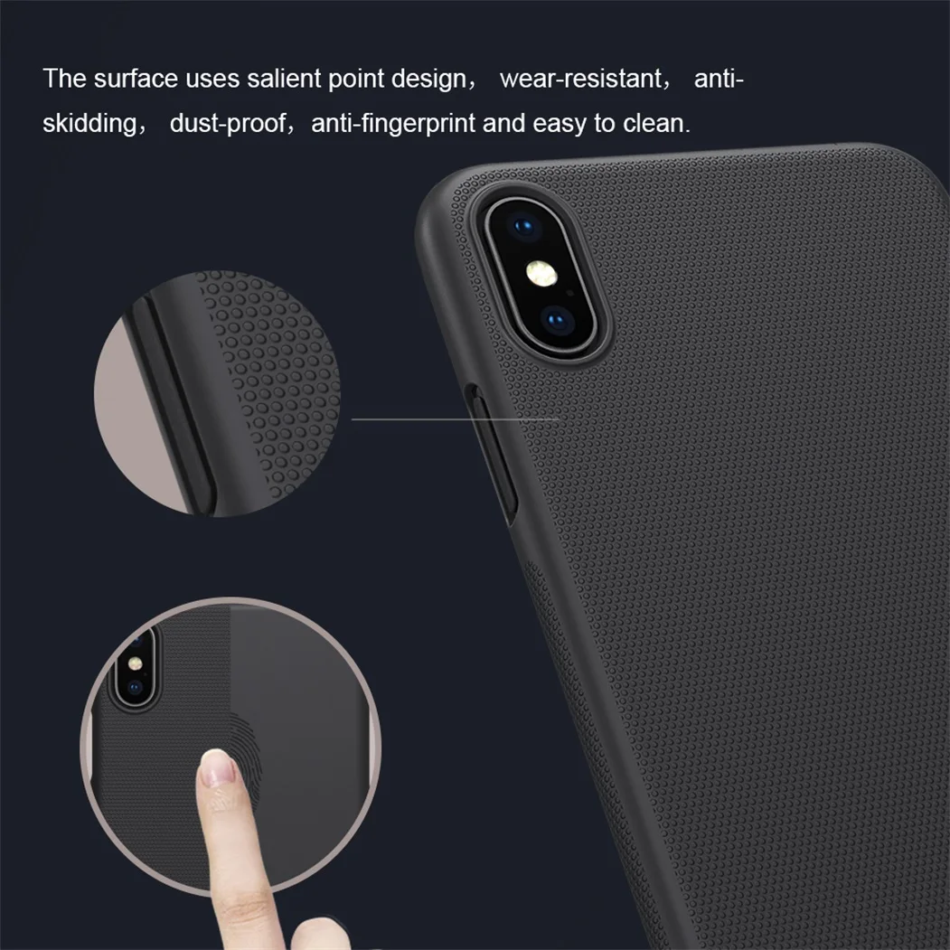 Для iPhone 11 Pro Max Супер Матовый экран для iPhone XS Max X XS чехол Nillkin жесткая задняя крышка из ПК чехол для iPhone XR чехол+ подарок