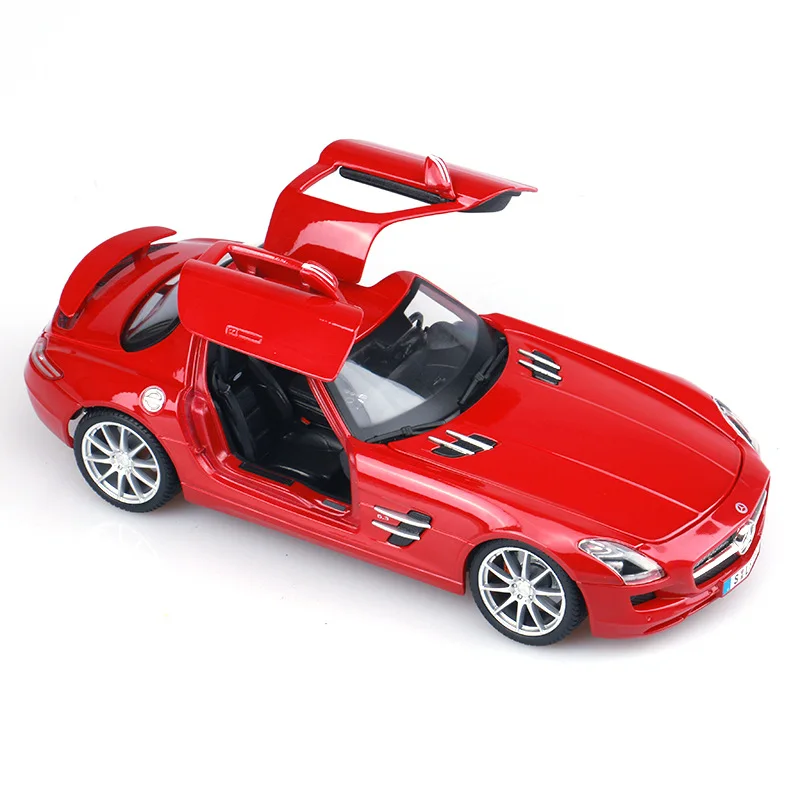 Модель спортивного автомобиля Benz SLS в масштабе 1:18 Игрушечная модель из