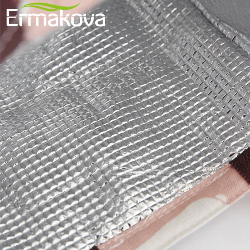 ERMAKOVA Ткань Оксфорд мешок для ланча многоразовые термо сумка мягкий охладитель