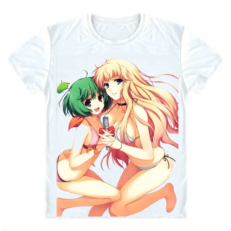 Футболки Macross Frontier рубашки с коротким рукавом в разных стилях Makurosu Furontia Sheryl Nome
