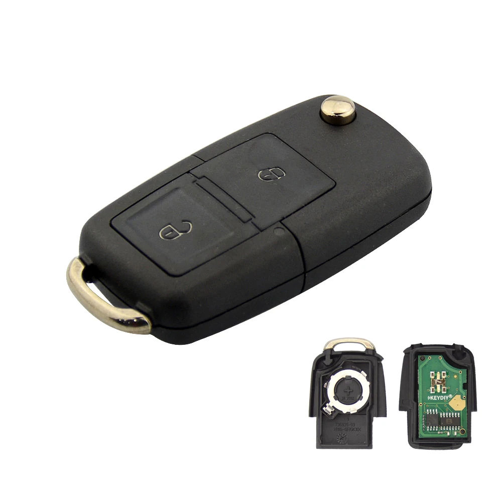 OkeyTech B01 дистанционный ключ B серии 2 кнопки для KD300/KD900/URG200 ключ программист для VW B5 стиль дистанционное управление Keydiy B01-2