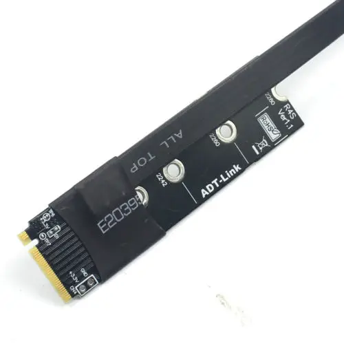 graphics extension cable m 2 to x16 pcie m2 to pci express adapter cable 45cm full speed for pc mining bitcoin btc free global shipping