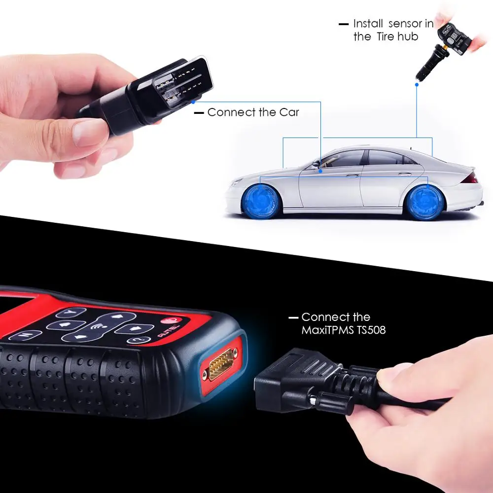 Autel TPMS инструмент для переобучения MaxiTPMS TS508K программирование сброс активация