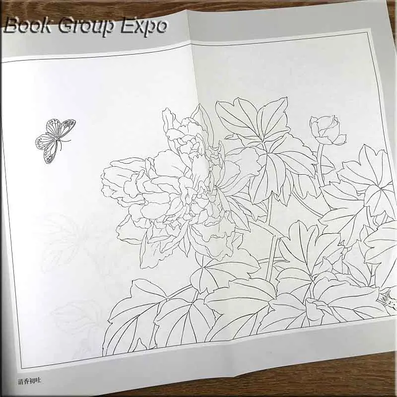 Практичная белая эскизная рукописная живопись рисование линий bai miao gong bi book для