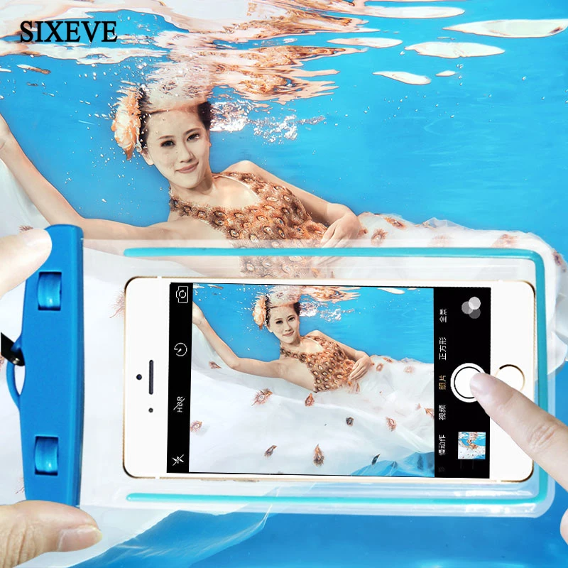 SIXEVE Универсальный плавательный Водонепроницаемый телефонная сумка для iphone samsung