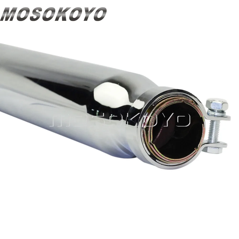 2 шт. глушитель выхлопной трубы для мотоцикла Harley Suzuki VS VL VZR 750 800 1500 1800 Intruder Chopper Bobber