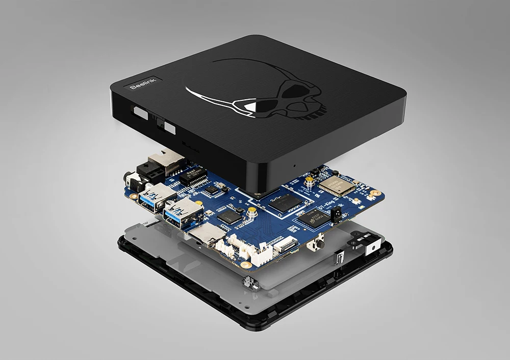 Beelink GT король Смарт Android 9,0 ТВ Box Amlogic S922X 4 Гб 64 Гб 2,4 г голосовые Управление 5,8G Wi-Fi 1000 Мбит/с Декодер каналов кабельного телевидения Поддержка 4K