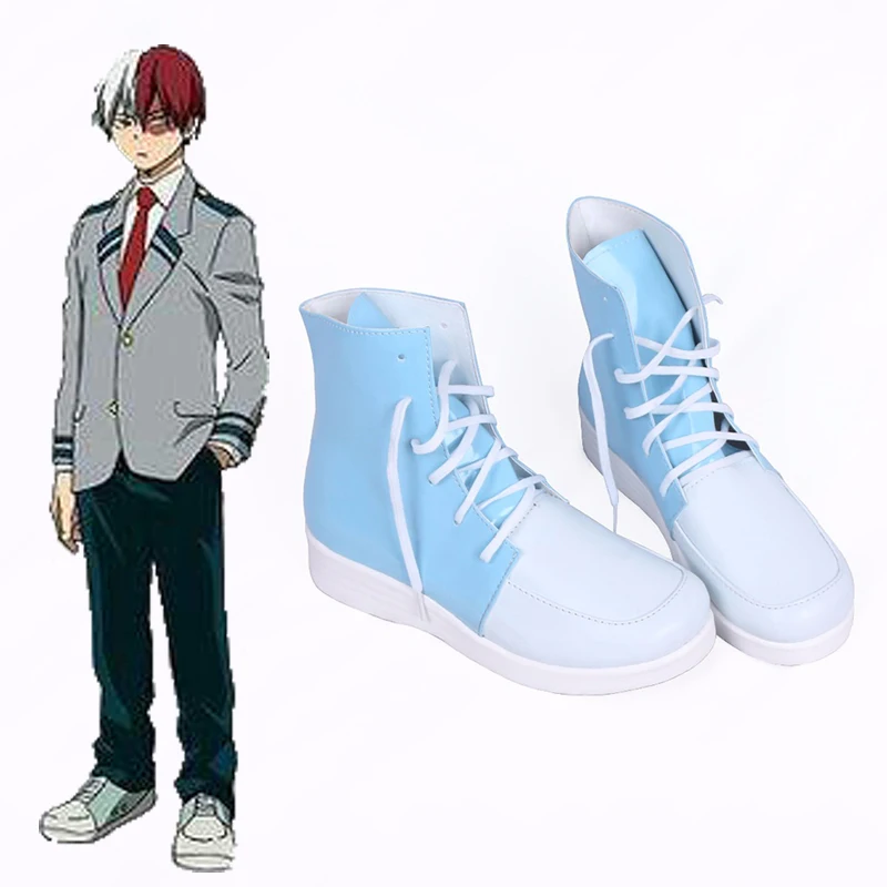 Обувь для костюмированной вечеринки с аниме Мой герой косплея Shouto Todoroki Вечерние