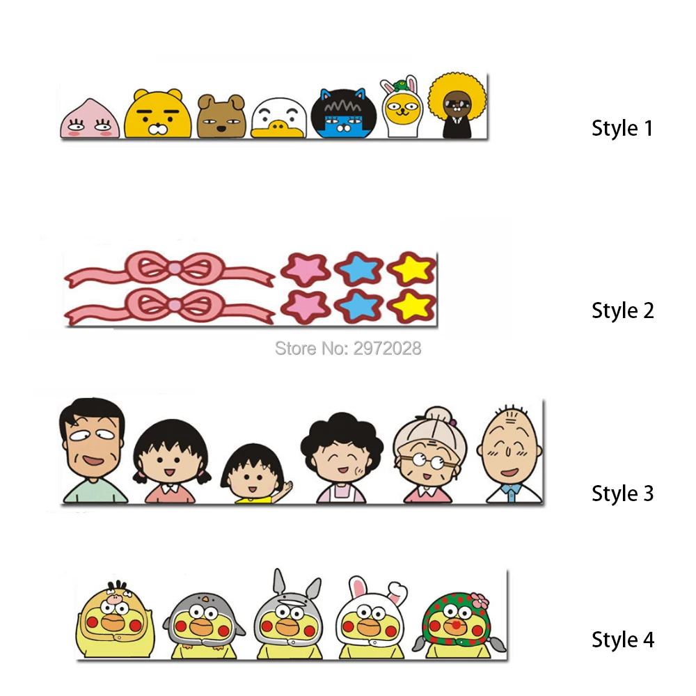 

Группа мультфильмов Cafemimi Knot and Sakura Momoko наклейка на автомобиль бампер кузов наклейка креативный узор винил