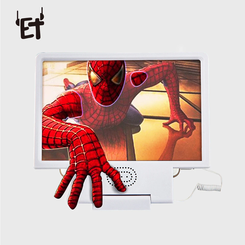 Увеличительное стекло ET мобильный телефон 3D для усиления экрана HD Подставка