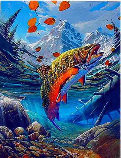 Рыба в воде 5D Вышивка Из алмазной мозаики квадратный домашний декор алмаз для