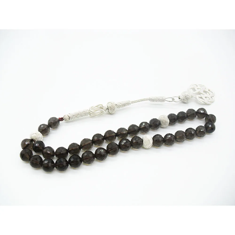 Мусульманские четки/натуральный чай кристалл (дымчатый кварц) 33 Tasbih исламский/1000