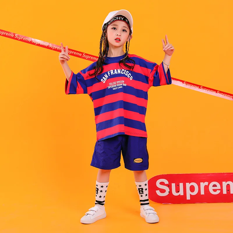 Детский уличный танцевальный Комплект для мальчиков свободное платье в стиле