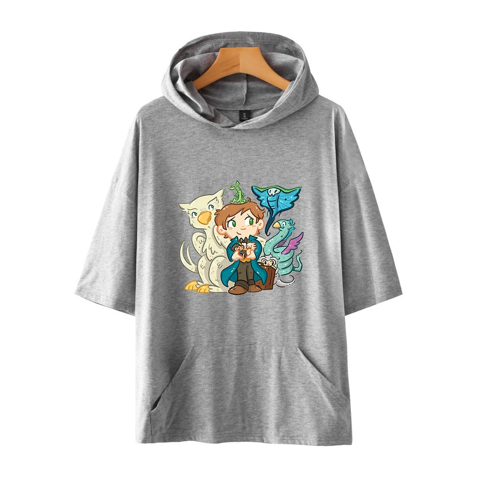 Новая повседневная толстовка с капюшоном и надписью фантастические животные где