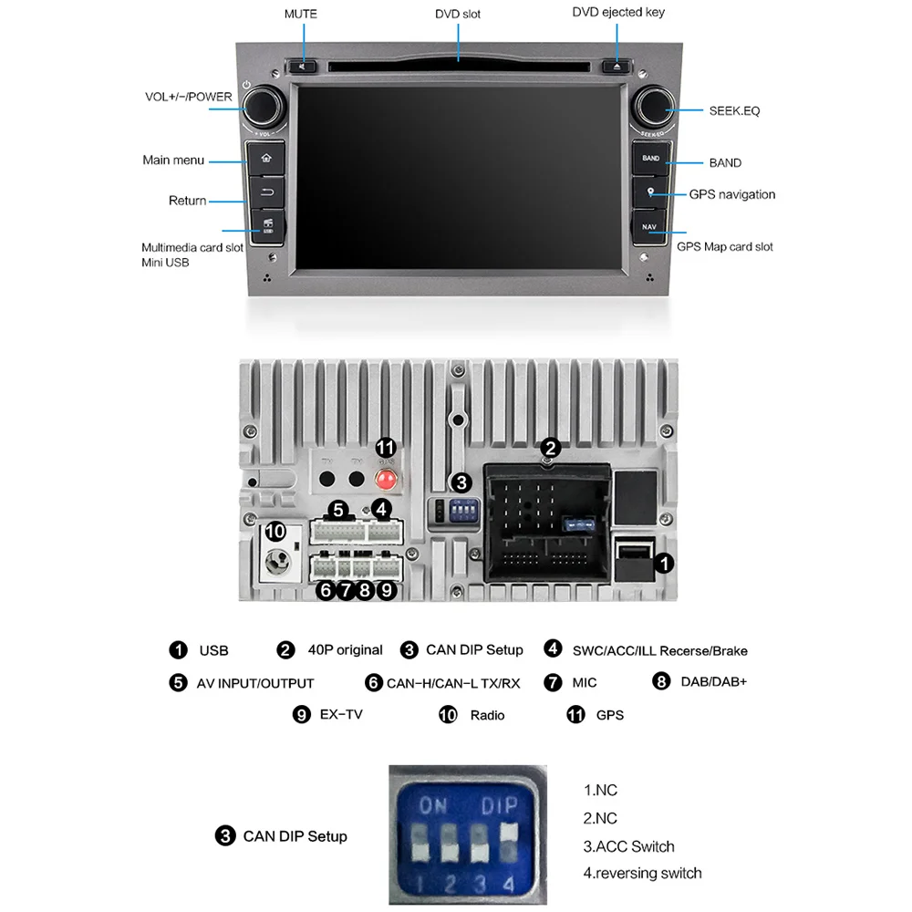 Car DVD Player indash headunit navi autoradio stereo for Vauxhall Opel Astra H G J Vectra Antara Zafira Corsa with GPS | Автомобили и