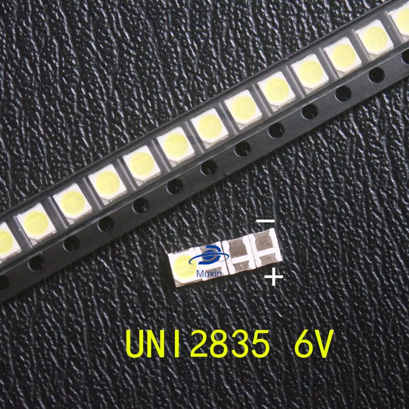 1000 шт./лот оригинальные светодиодные лампы UNI LED 3528 2835 1210 высокой мощности 1 Вт 6 в