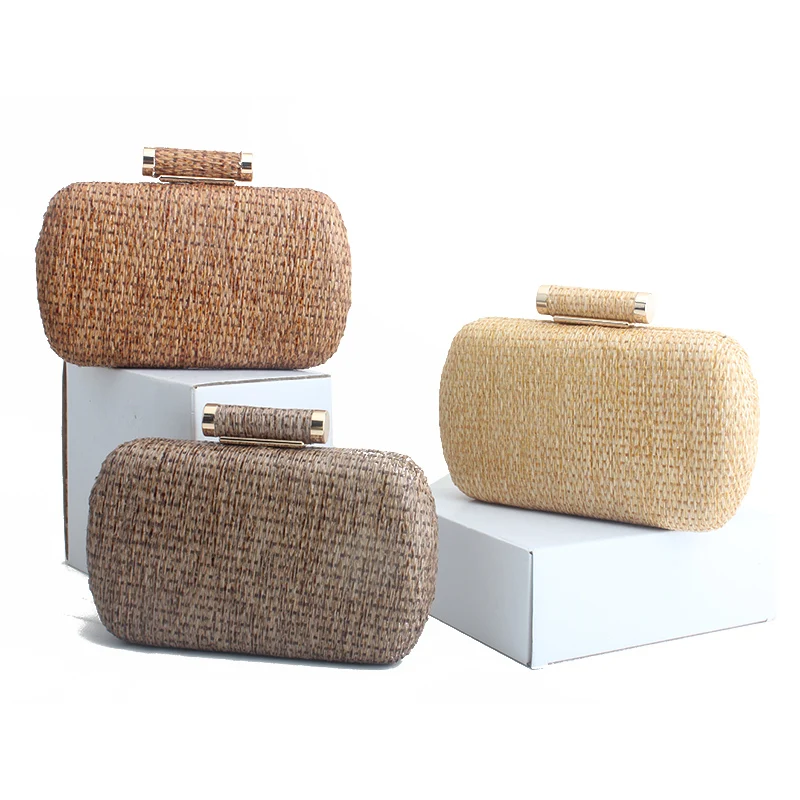 Новинка Соломенная Сумка клатч сумки из ротанга плетеная летняя дорожная
