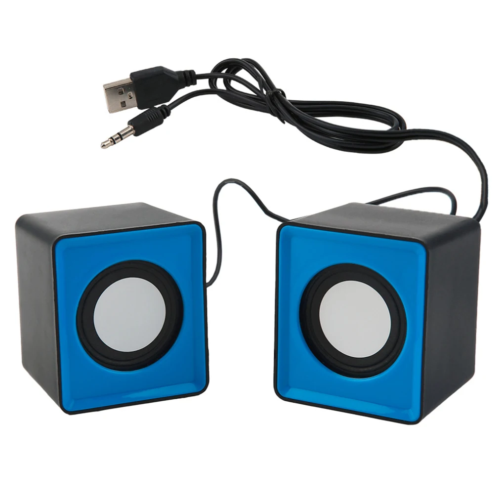 Портативный динамик Mini-USB 2,0 колонки музыка стерео для компьютера Настольный ПК Ноутбук домашний кинотеатр