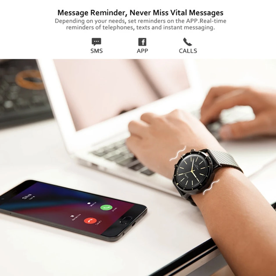 Zeblaze VIBE LITE умные кварцевые часы 5ATM водостойкие bluetooth сердечного ритма сна фитнес
