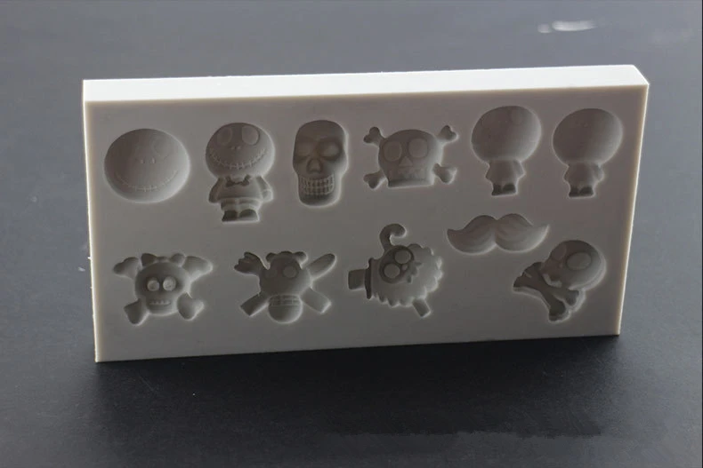 Силиконовая форма в виде скелета на Хэллоуин для помадки инструмент украшения