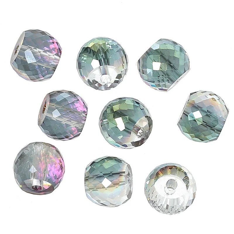 Уникальные Круглые бусины с несколькими градиентными прозрачными шариками