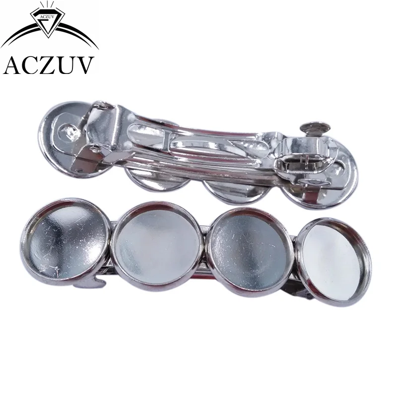 100 шт 12 мм Кабошон Установка французские заколки для волос заколка DIY аксессуары