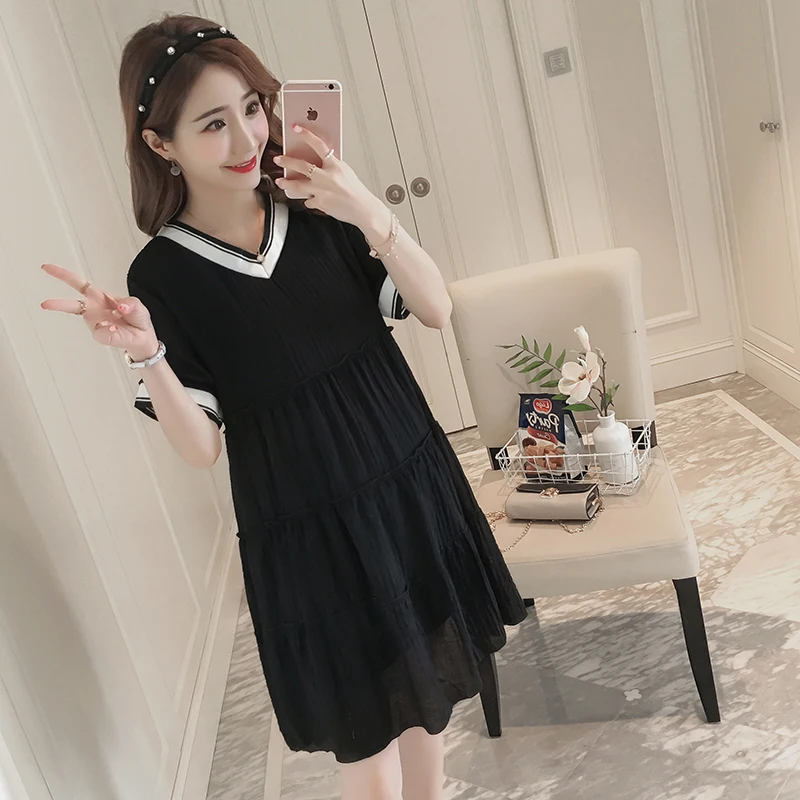 Одежда для беременных новое поступление платья женщин модное с V-образным