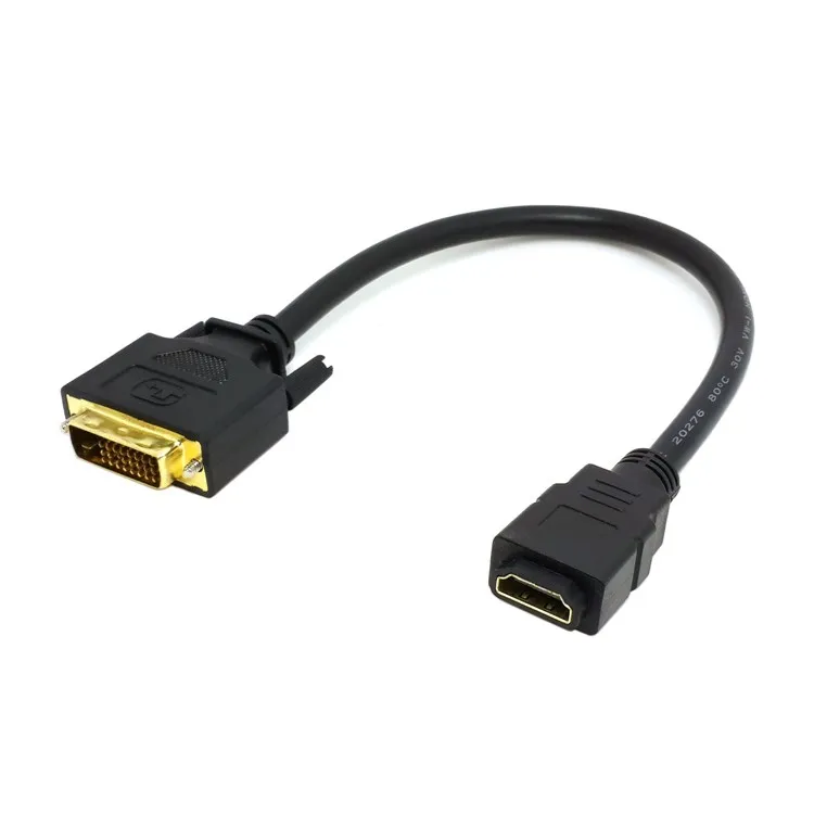 DVI 24 + 1 Мужской ale к HDMI Женский адаптер конвертер кабель для ПК ноутбука HDTV 10