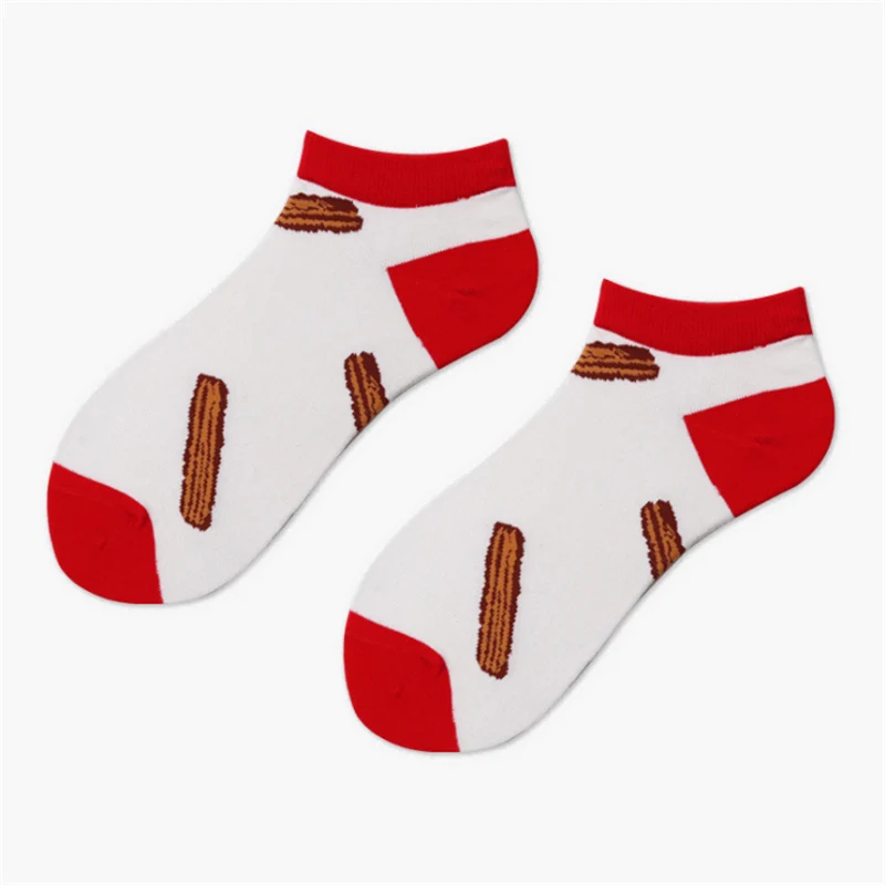 51139 Moda Socmark, брендовые летние трендовые счастливые мужские носки, хлопковые мужские носки-лодочки, забавные оригинальные носки в стиле Харадзюку, носки до щиколотки с фруктами - Цвет: 51139