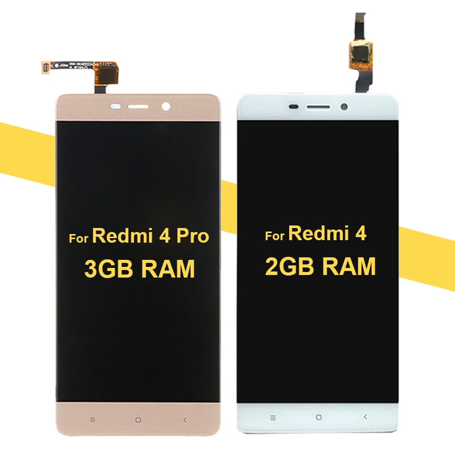 AAAAA Оригинальный ЖК-для Xiaomi Redmi 4 ЖК-дисплей сенсорный экран замена дигитайзер