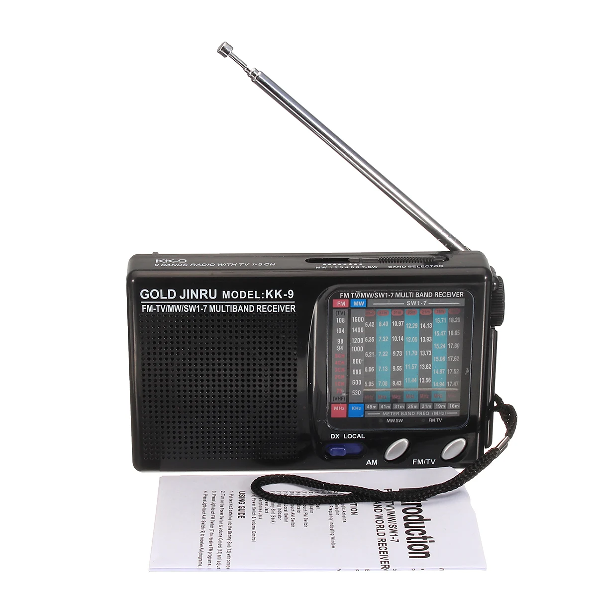 Беспроводной динамик s портативный AM/FM мини 9 полос радио телескопическая антенна Handsfree P ocket моно приемник динамик открытый