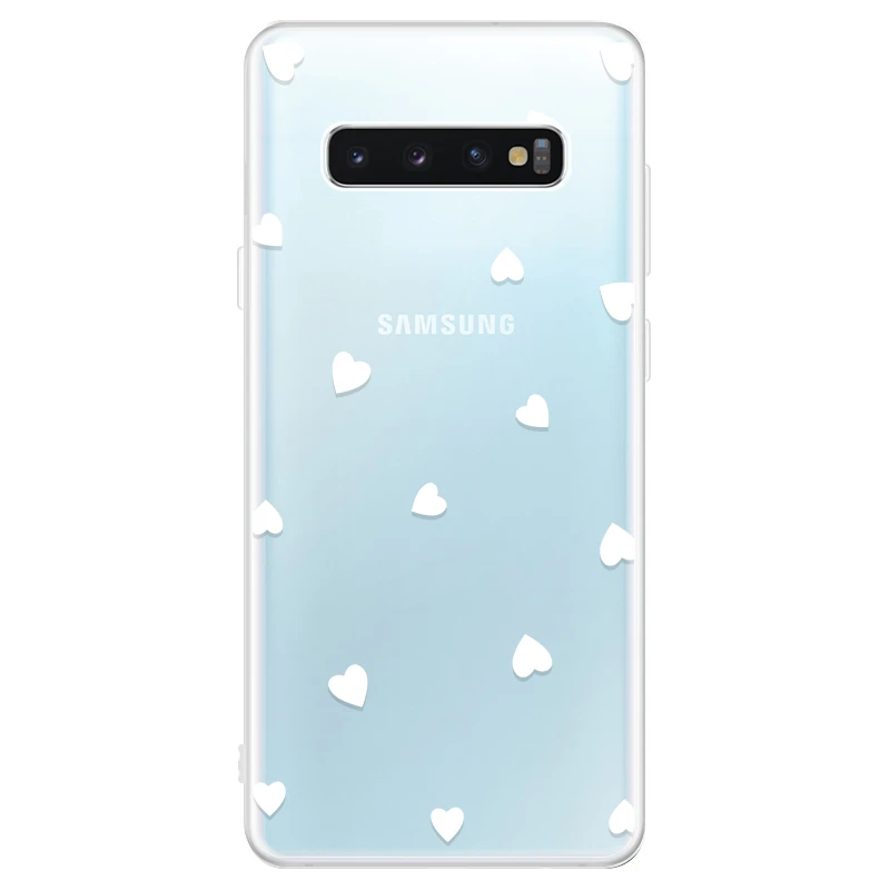 Чехол для samsung Galaxy S10, Мягкий ТПУ силиконовый прозрачный чехол для телефона, для Galaxy S10e S10 Plus S10+ чехол для пары - Цвет: 26