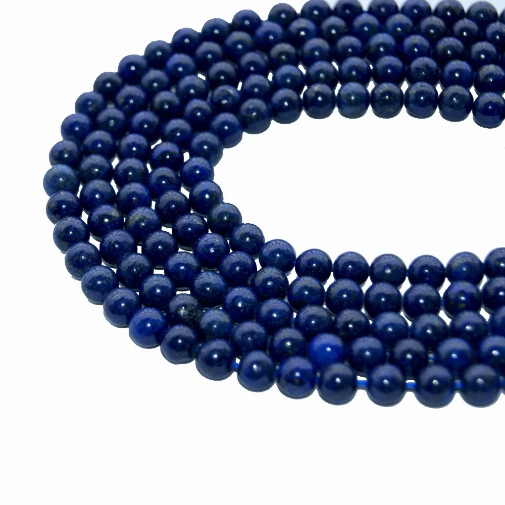 

Wholesale New Natural Stone Dye Lapis Lazuli Beads For Jewelry Making DIY handmade Jewelry Bracelet Necklace 4/6/8/10/12 MM