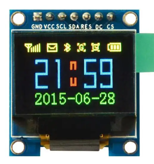 0,95 дюймовый OLED дисплей модуль HD OLED модуль SSD1331 контроллер 7pin разрешение 96*64 полноцветный для Arduino DIY SPI