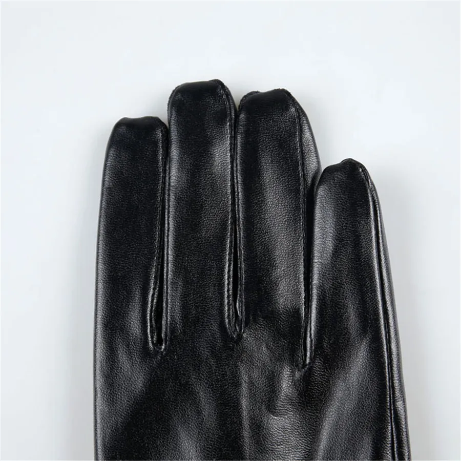 Мужские теплые кашемировые кожаные мужские зимние перчатки для спорта на