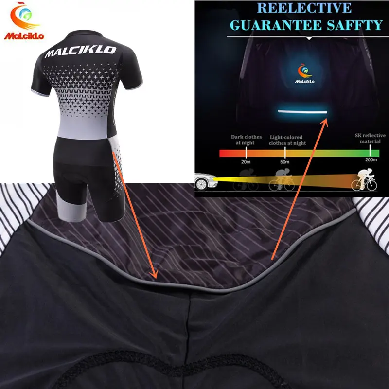 Malciklo Высокое качество 100% итальянская лайкра Pro Ткань Ropa Ciclismo Майо Велоспорт
