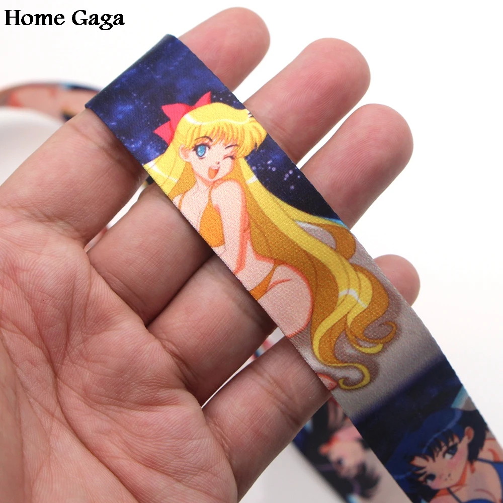 Homegaga Сейлор Мун мультфильм шеи ремешки для ключей очки держатель карты брелок для ключей телефоны камеры webbing D0840