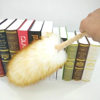 soft microfiber duster brush household feather duster dusting cleaning brush wool duster brush for car furniture dust broom