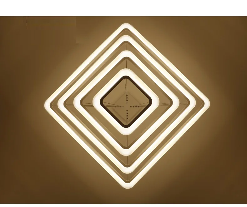 Современные акриловые квадратные светодиодные люстры светильник для