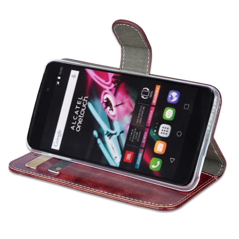 Высокое качество масло воск кожаные чехлы для bluboo S8 чехол Flip Book глянцевая крышка