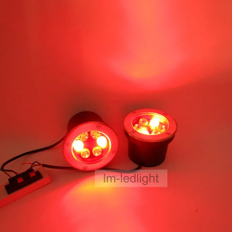 6W led подземный свет 12V dia120mm IP67 напольный Теплый/дневной/чистый белый RGB точечный
