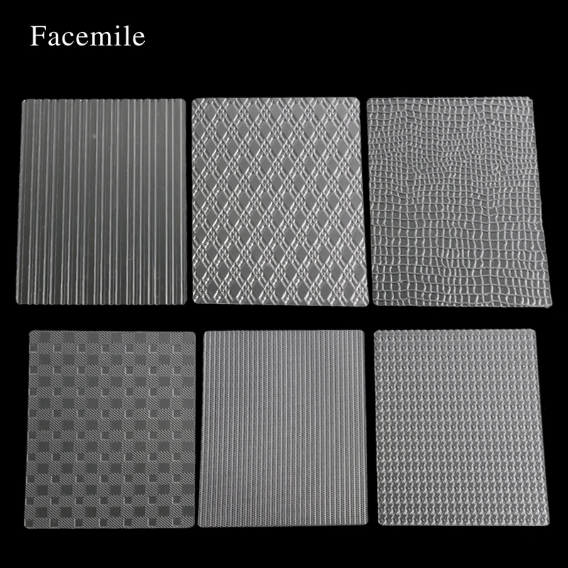 Facemile 6 шт./компл. 4 вида стилей текстурный лист набор покрышек текстура коврик для