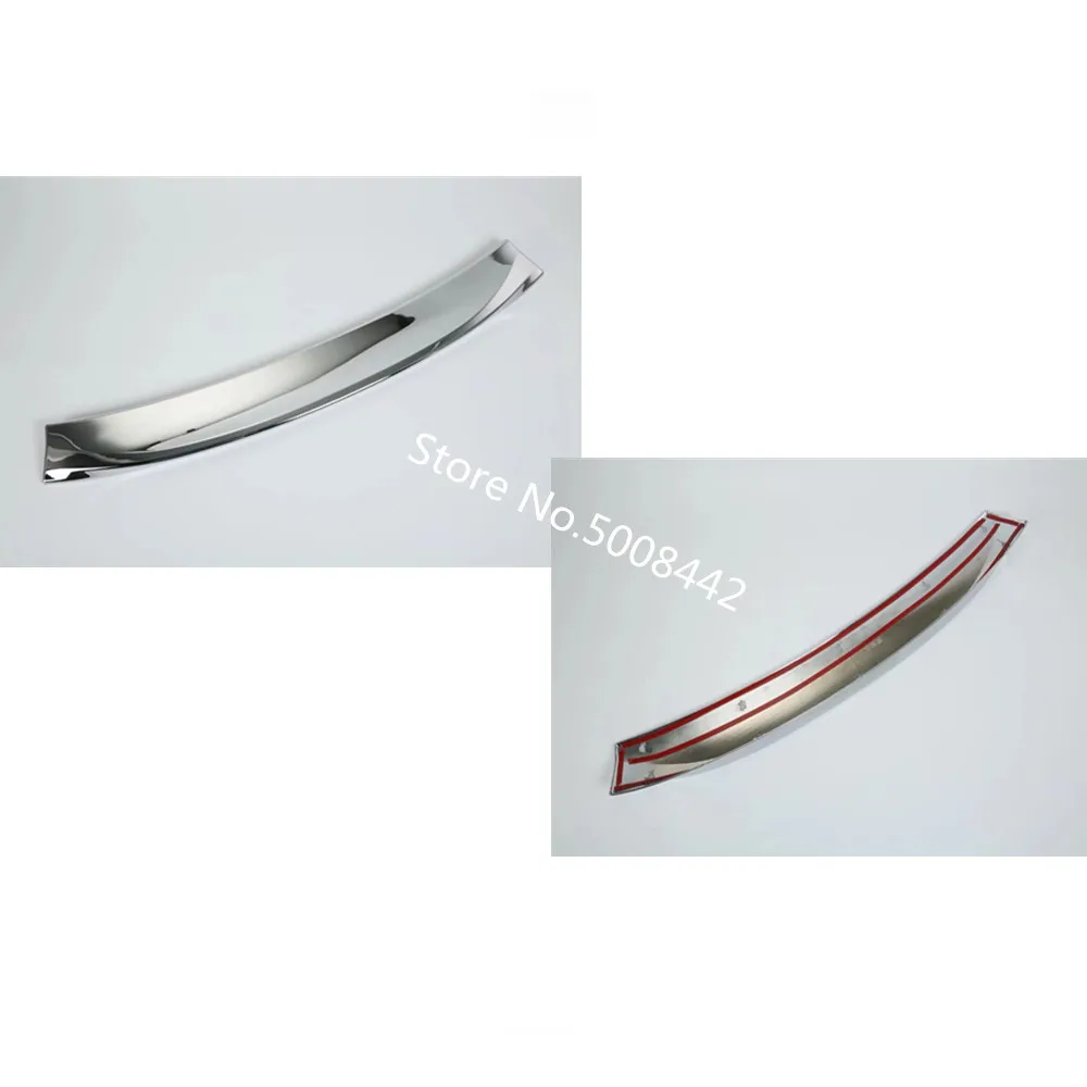 For Toyota C-HR CHR 2017 2018 2019 2020 2021 Styling ABS Chrome/Carbon Fiber Rear Door Wing Tail Spoiler Frame Plate Trim 1pcs | Автомобили