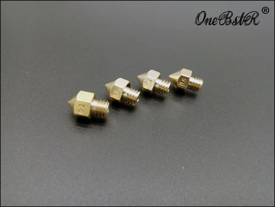 4 шт./лот Makerbot MK8 сопло 0,2 0,3 0,4 0,5 для ABS PLA 1,75 мм поставки 3d части принтера специальное предложение