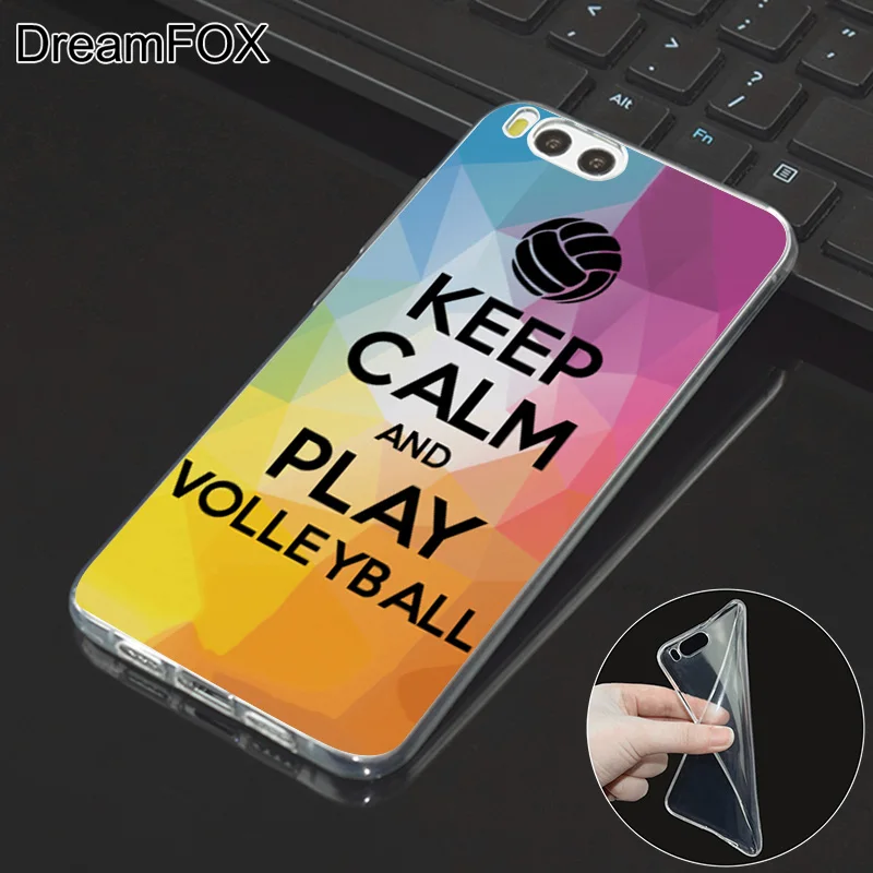 DREAMFOX M107 Я Люблю Волейбол Мягкий ТПУ силиконовый чехол для Xiaomi Mi Note 2 3 4 5 6 8 SE M5 4C 4S 5C